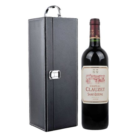 法国克劳泽干红葡萄酒+黑色单支皮盒