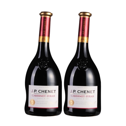 法国香奈精选赤霞珠-西拉干红葡萄酒750ml（双瓶装）