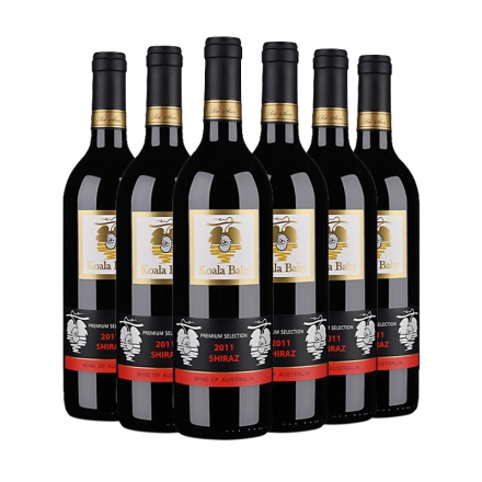 澳大利亚整箱红酒考拉贝贝西拉子2011干红葡萄酒750ml（6瓶装）
