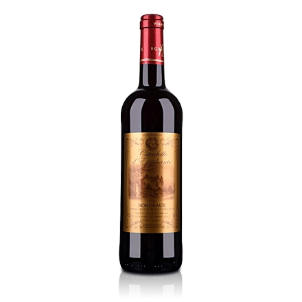 【清仓】法国红酒法国（原瓶进口）伊梵尼城堡波尔多干红葡萄酒750ml