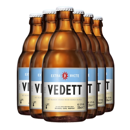 比利时进口白熊白啤酒(VEDETT)330ml*6