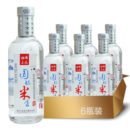 33°桂林三花酒国标米香型白酒450ML（6瓶装）