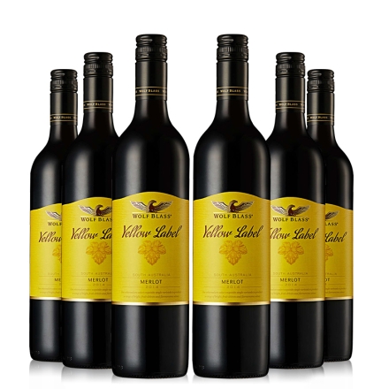澳大利亚禾富黄牌梅洛干红葡萄酒750ml（6瓶）