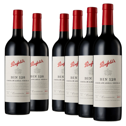 澳大利亚奔富Penfolds128/bin128干红葡萄酒750ml（6瓶装）