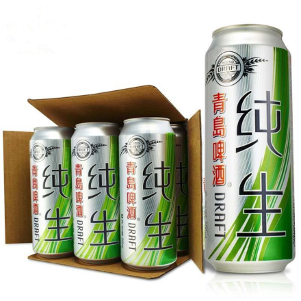 青岛啤酒（Tsingtao）纯生500ml（12听整箱装）