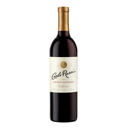 【红酒特卖】美国原瓶进口 Carlo Rossi 加州乐事赤霞珠红葡萄酒（白标）750ml