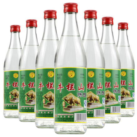 52°牛栏山二锅头白牛二北京陈酿浓香型高度白酒500ml（12瓶装）