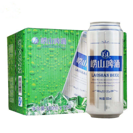 青岛啤酒（Tsingtao）崂山啤酒500ml（12听箱装）