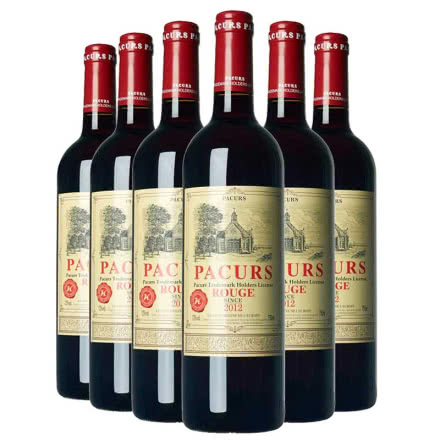 法国柏翠堡副牌2012城堡干红葡萄酒750ml（6瓶装）