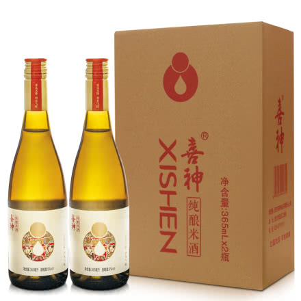 9°喜神纯酿米酒365ml(2瓶装)