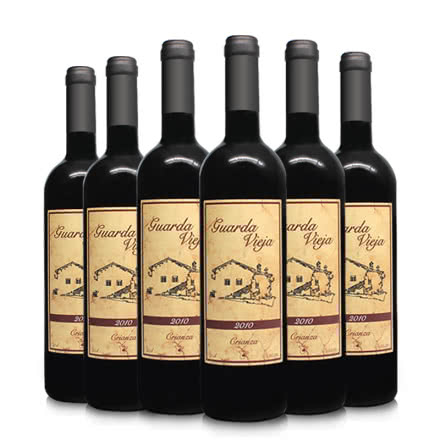 西班牙原瓶进口整箱瓜达波哈尔DOC级红葡萄酒2010年葡萄酿造红酒（共6支）送开酒器