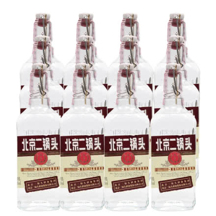50°永丰北京二锅头方瓶500ml（12瓶装）白酒整箱