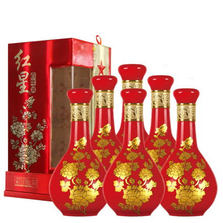 52°北京红星百年酒500ml（6瓶装）白酒整箱