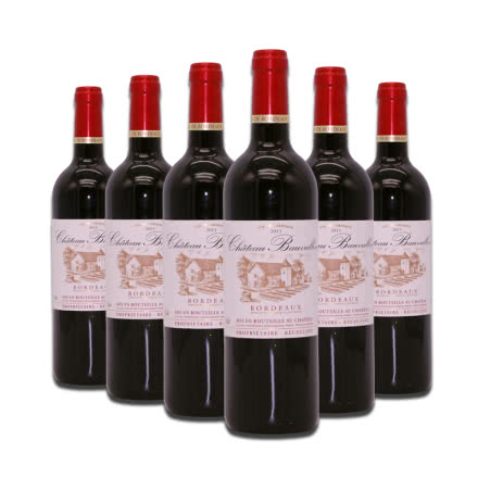 法国整箱红酒法国原瓶进口波尔多AOC宝伦城堡干红葡萄酒750ml*6