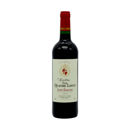 法国红酒（原瓶进口）波尔多圣爱美隆产区AOC昆特露城堡干红葡萄酒750ml