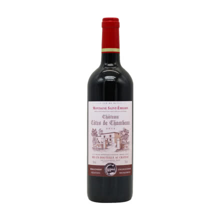 法国红酒（原瓶进口）银奖波尔多圣爱美隆产区AOC香波城堡干红葡萄酒750ml