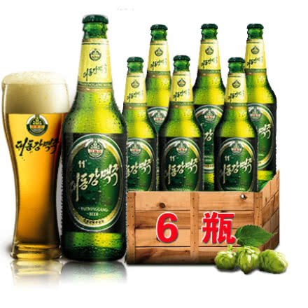 朝鲜进口啤酒大同江啤酒2号500ml*12瓶装