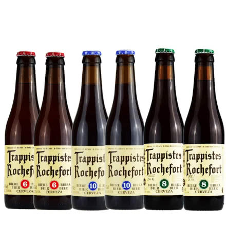 比利时进口啤酒罗斯福6号8号10号精酿啤酒330ml（6瓶组合装）