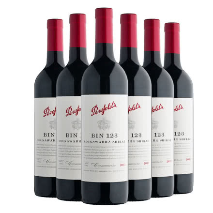 奔富128 澳大利亚进口红酒 BIN128红葡萄酒 750ml 6支装