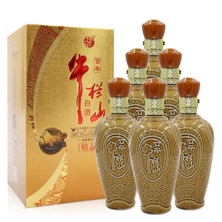 北京牛栏山二锅头白酒 百年精品39度500ML*6瓶整箱装