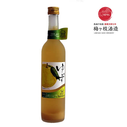 日本原瓶进口梅枝酒造柚子味利口酒500ml