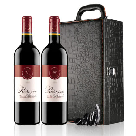 法国拉菲精选红酒medoc拉菲珍藏级梅多克法国进口干红葡萄酒2支装礼盒
