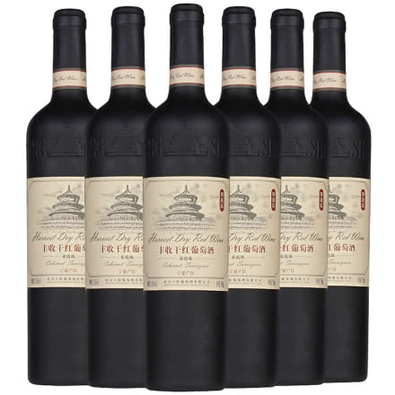丰收精选级赤霞珠干红葡萄酒 宁夏产区 整箱红酒 750ML*6瓶 整箱