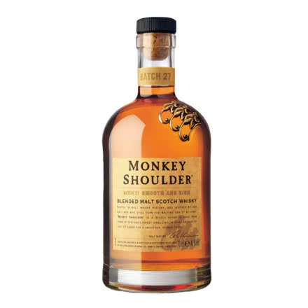 40°英国monkey shoulder三只猴子混合纯麦苏格兰威士忌700ml