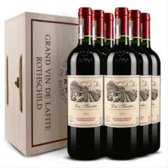 拉菲红酒原瓶进口巴斯克花园珍藏干红葡萄酒6支装送木箱750ml（ASC正品行货）（6瓶装）