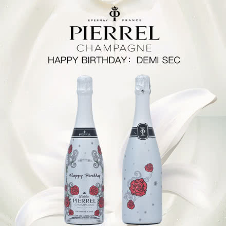 Champagne Pierrel Demi Sec « Happy Birthday »