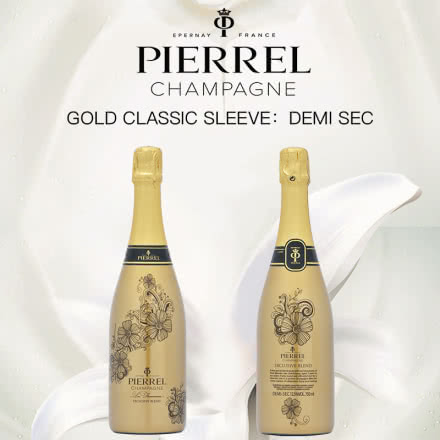 Champagne Pierrel DemiSec Gold classic sleeve
