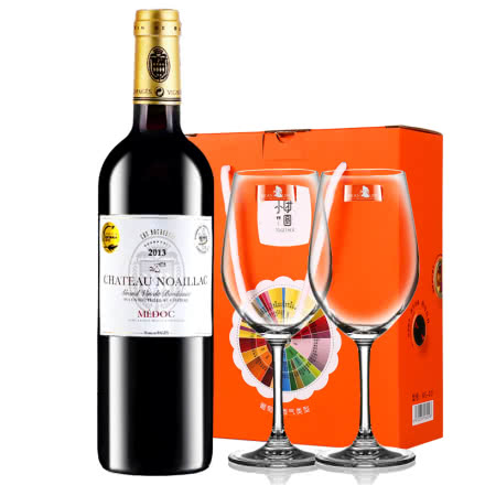 【中级庄】法国进口红酒梅多克诺雅克庄园2012/2013干红葡萄酒单支装送红酒杯750ml