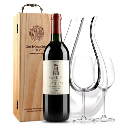 拉图古堡干红葡萄酒 大拉图 法国原瓶进口红酒 1990年 正牌 750ml