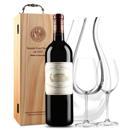 玛歌古堡干红葡萄酒 法国原瓶进口 1855列级庄 一级庄 玛歌正牌 2002年 750ml