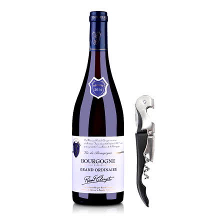 法国拉奥尔勃艮第干红葡萄酒750ml+嘉年华黑珍珠海马酒刀