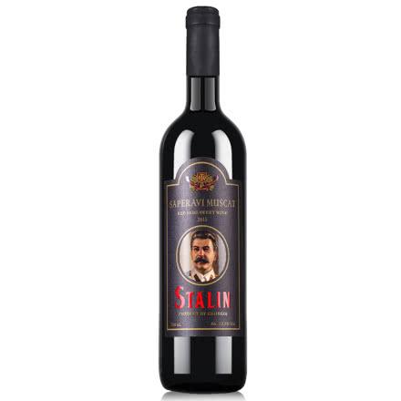 格鲁吉亚原瓶进口斯大林姆次卡特半甜红葡萄酒750ml