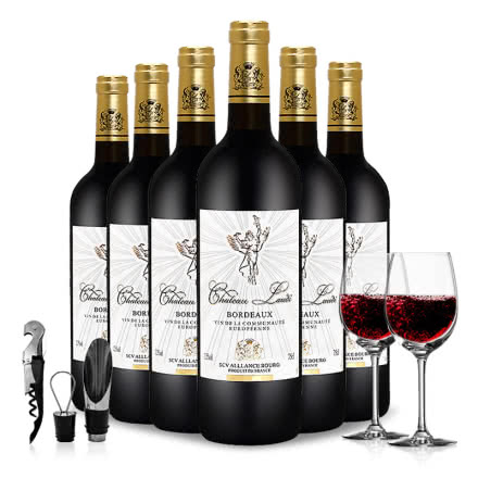 法国原瓶原装进口红酒纳卡罗干红葡萄酒750ml*6