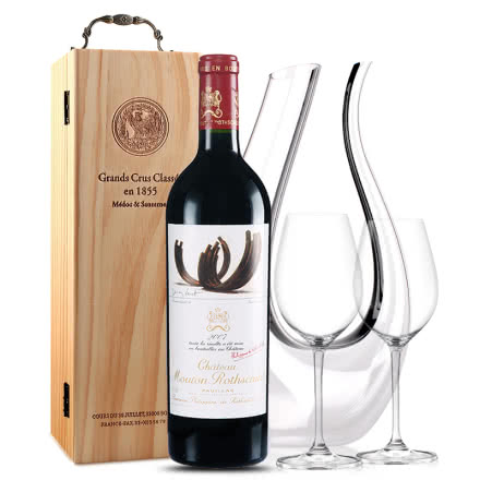 法国原瓶进口红酒 木桐古堡红葡萄酒 2007年 木桐正牌 单支 750ml