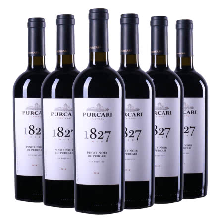 摩尔多瓦原瓶进口红酒普嘉利(PURCARI)1827黑皮诺干红葡萄酒750ml（6瓶）整箱