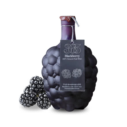 亚美尼亚半甜黑莓酒750ml礼盒装黑莓果汁发酵餐酒女士低度果酒