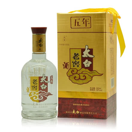 【老酒特卖】2009年52°陕西太白酒五年老窖兼香型白酒500ml单瓶