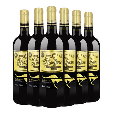 澳大利亚原酒进口红酒 尊尚西拉干红葡萄酒 750ml*6瓶整箱