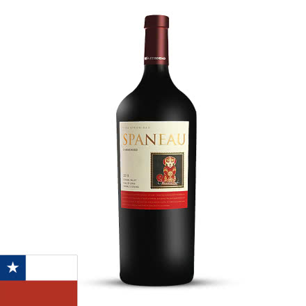 智利斯斑诺经典卡门妮雅红葡萄酒1.5L