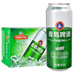 青岛啤酒（TsingTao）冰醇10度500ml（12听）大罐整箱装