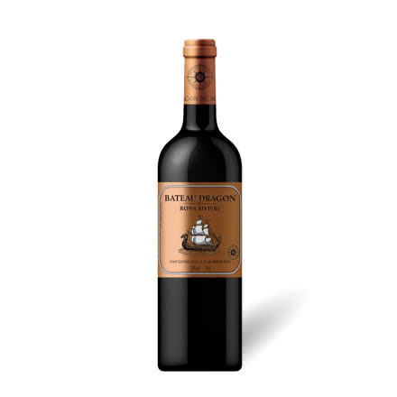 法国原瓶原装进口红酒 罗纳河龙船干红葡萄酒 750ml 单瓶