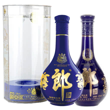 53°郎酒·青花郎（普通+品鉴）500ml（2瓶装）