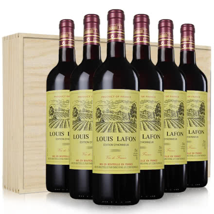 法国红易拉菲酒路尊品原瓶原装进口干红葡萄酒整箱6支装750ml*6