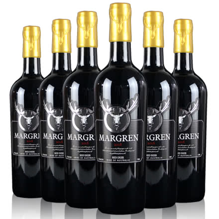 澳大利亚玛格伦红鹿干红葡萄酒750ml（6瓶装）