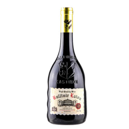 法国进口红酒13度 布勒塔尼拉图AOP级干红葡萄酒异型浮雕重型瓶750ml