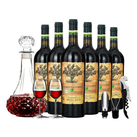 名仕艾菲尔AFEIR 老树鼎级系列 有机干红葡萄酒（重型瓶）750ml *6 整箱装